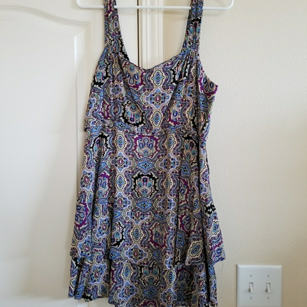 Paisley empire dress
